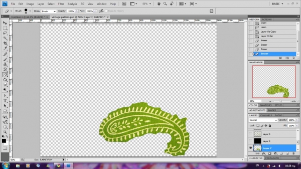 Creation of vintage [updated]: Step 2